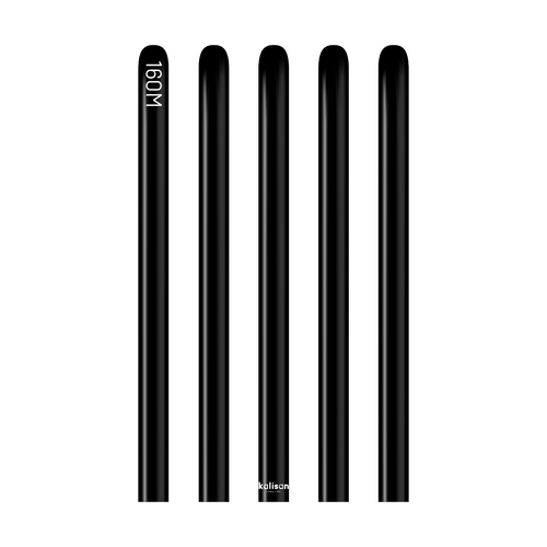 160M Standard Black Kalisan Plain Latex #10123321 - Pack of 100