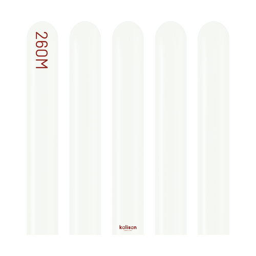 260M Standard White Kalisan Plain Latex #10223121 - Pack of 100 