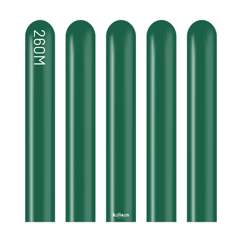 260M Standard Dark Green Kalisan Plain Latex #10223291 - Pack of 100 