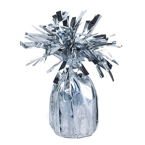 Balloon Weight Jumbo Silver Foil #1049322 - Pack of 6 