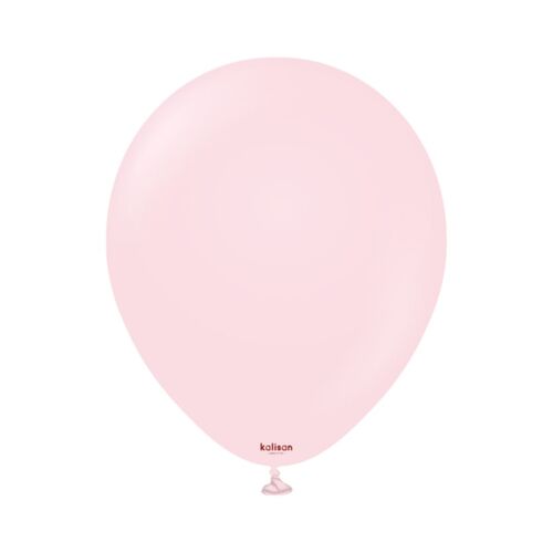 12cm Standard Light Pink Kalisan Plain Latex Balloons #10523251 - Pack of 100 