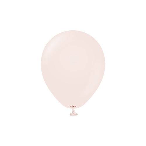 12cm Standard Pink Blush Kalisan Plain Latex Balloons #10523481 - Pack of 100