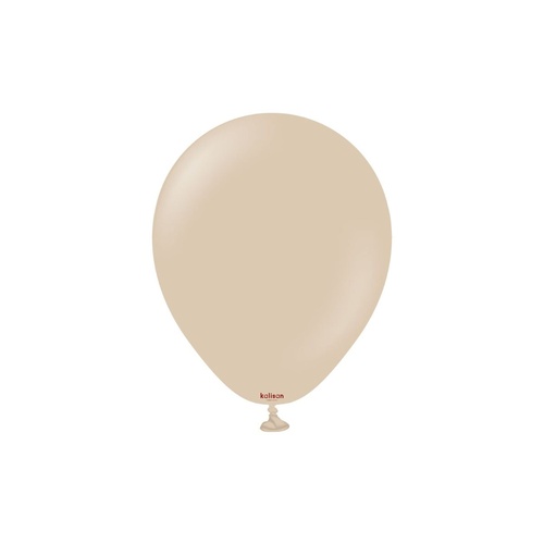 12cm Standard Hazelnut Kalisan Plain Latex Balloons #10523491 - Pack of 100