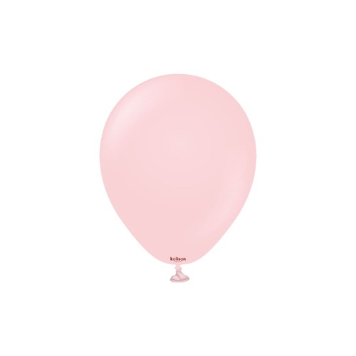 12cm Macaron Pink Kalisan Plain Latex Balloons #10530021 - Pack of 100
