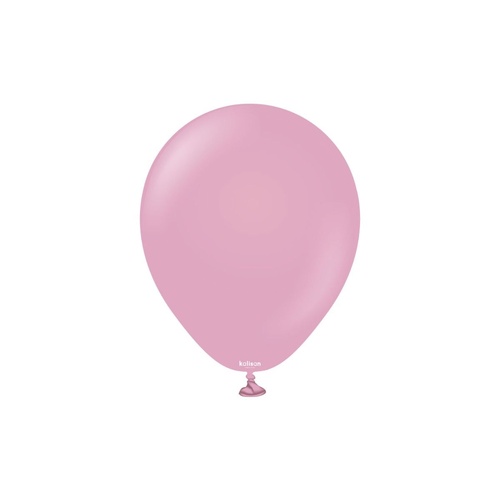 12cm Retro Dusty Rose Kalisan Plain Latex Balloons #10580131 - Pack of 100
