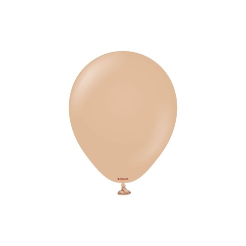 12cm Retro Desert Sand Kalisan Plain Latex Balloons #10580141 - Pack of 100
