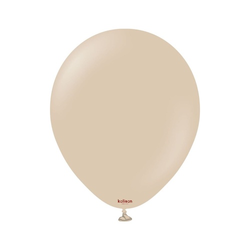 30cm Standard Hazelnut Kalisan Plain Latex Balloons #11223491 - Pack of 100