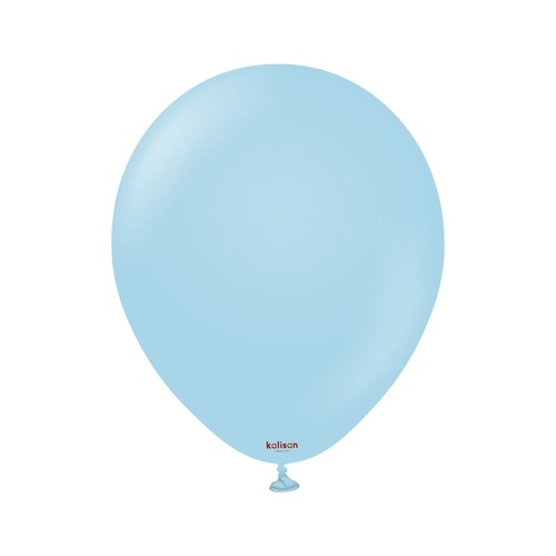 30cm Macaron Blue Kalisan Plain Latex Balloons #11230011 - Pack of 100