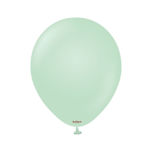 30cm Macaron Green Kalisan Plain Latex Balloons #11230041 - Pack of 100 