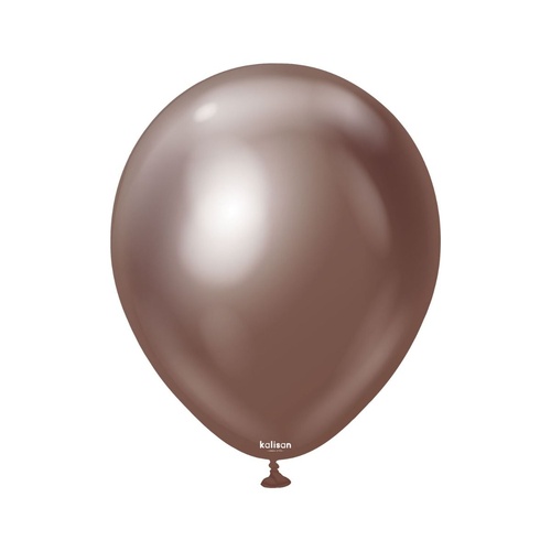 30cm Mirror Chocolate Kalisan Plain Latex Balloons #11250142 - Pack of 50
