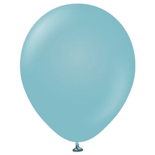 30cm Retro Blue Glass Kalisan Plain Latex Balloons #11280041 - Pack of 100