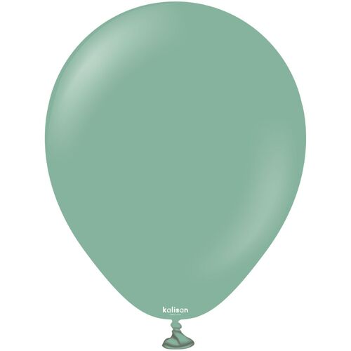 30cm Retro Sage Kalisan Plain Latex Balloons #11280061 - Pack of 100 