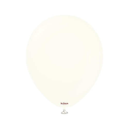 30cm Retro White Kalisan Plain Latex Balloons #11280181 - Pack of 100
