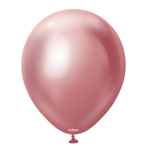 46cm Mirror Pink Kalisan Plain Latex Balloons #11850030 - Pack of 25