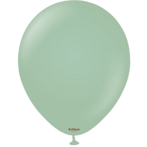 46cm Retro Winter Green Kalisan Plain Latex Balloons #11880070 - Pack of 25
