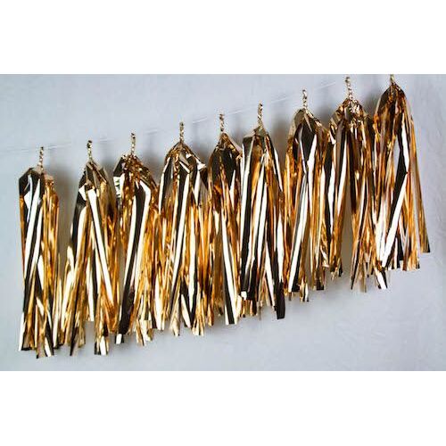 Tassels Metallic True Rose Gold 35cm Pre-Cut #1237003 - Pack of 9