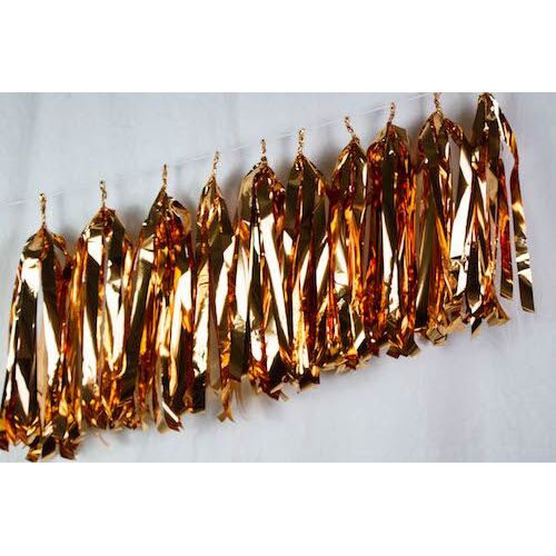 Tassels Metallic Antique Gold 35cm Pre-Cut #1237007 - Pack of 9