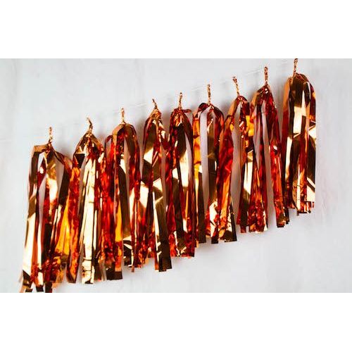 Tassels Metallic Copper 35cm Pre-Cut #1237008 - Pack of 9 TEMPORARILY UNAVAILABLE