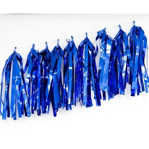 Tassels Metallic Royal Blue 35cm Pre-Cut #1237013 - Pack of 9