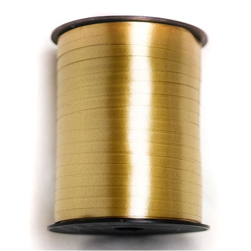 Elegant Curling Ribbon (flat) 455m - Standard Old Gold (#1241122)
