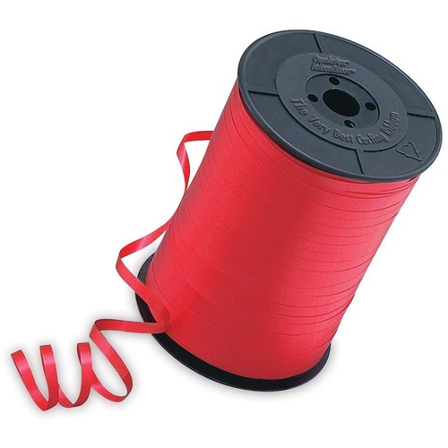 Balloon Ribbon 3/16 455M Red #1241130 - Each 