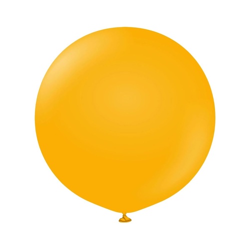 60cm Standard Amber Kalisan Plain Latex Balloons #12423226 - Pack of 2
