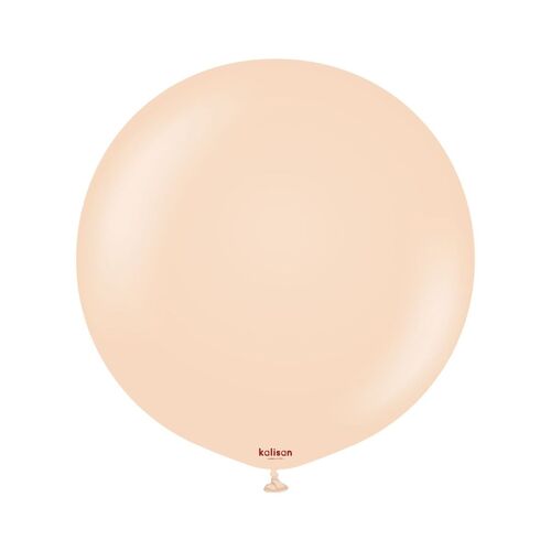 60cm Standard Blush Kalisan Plain Latex Balloons #12423396 - Pack of 2