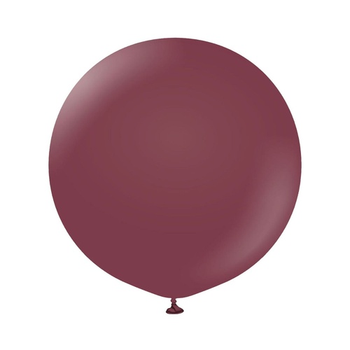 60cm Standard Burgundy Kalisan Plain Latex Balloons #12423406 - Pack of 2