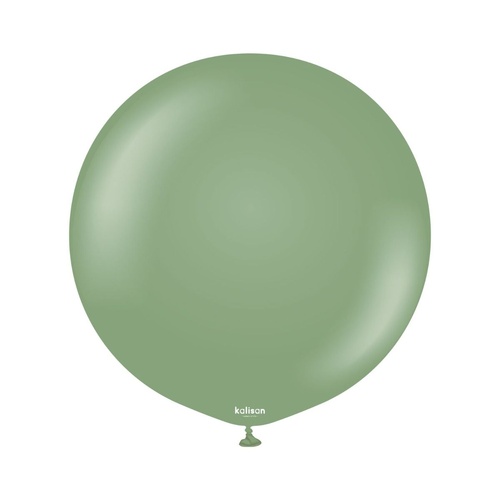 60cm Retro Eucalyptus Kalisan Plain Latex Balloons #12480086 - Pack of 2