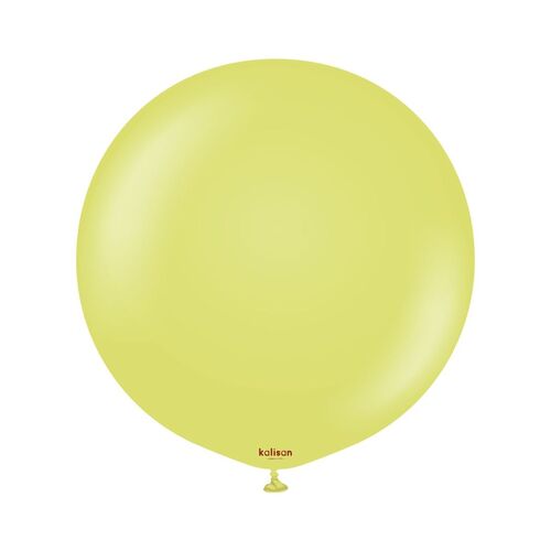 60cm Retro Olive Kalisan Plain Latex Balloons #12480096 - Pack of 2