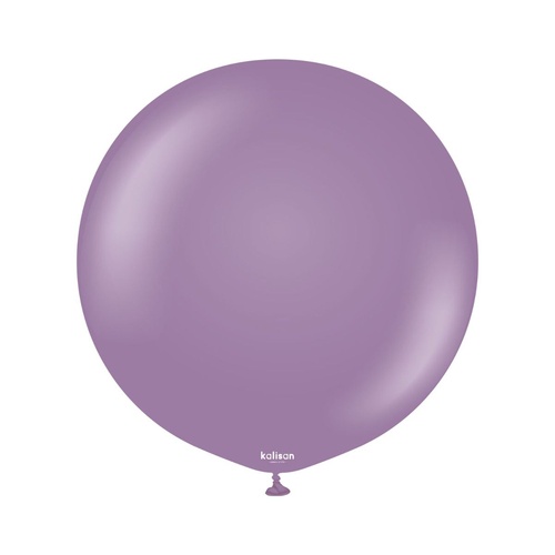60cm Retro Lavender Kalisan Plain Latex Balloons #12480116 - Pack of 2 