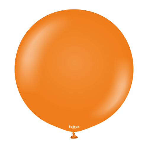 90cm Standard Orange Kalisan Plain Latex Balloons #13623206 - Pack of 2