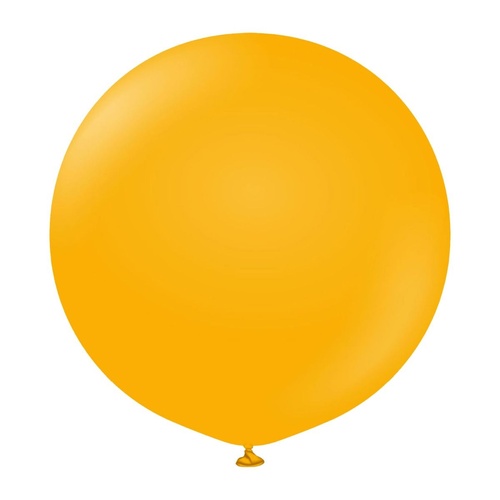 90cm Standard Amber Kalisan Plain Latex Balloons #13623226 - Pack of 2