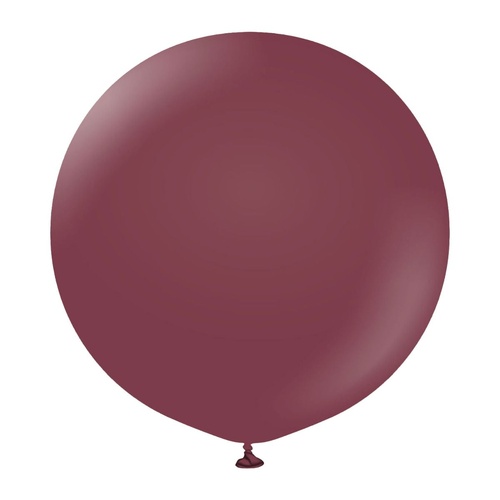 90cm Standard Burgundy Kalisan Plain Latex Balloons #13623406 - Pack of 2