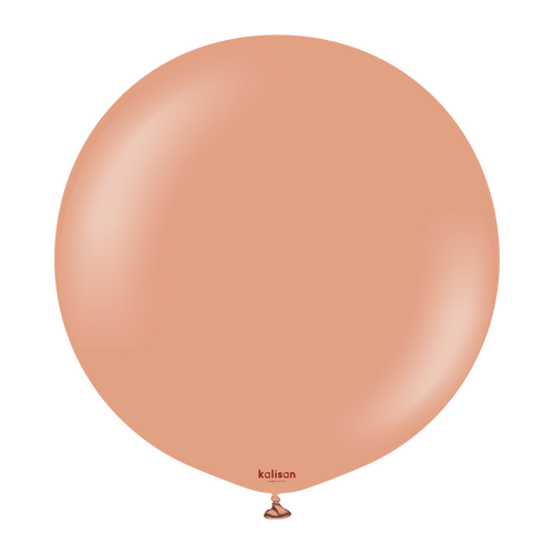 90cm Standard Clay Pink Kalisan Plain Latex Balloons #13623516 - Pack of 2