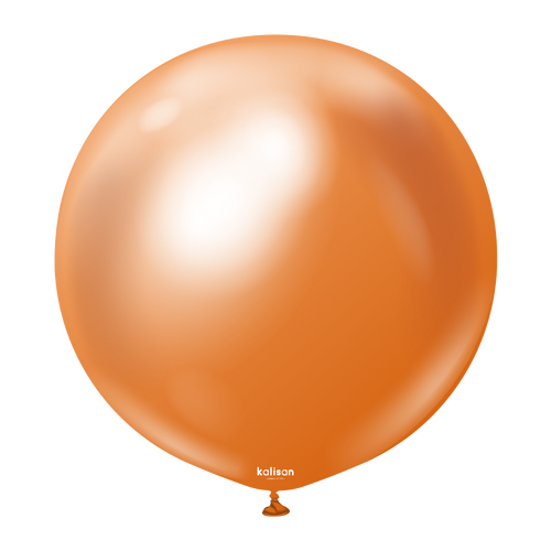 90cm Mirror Copper Kalisan Plain Latex Balloons #13650086 - Pack of 2