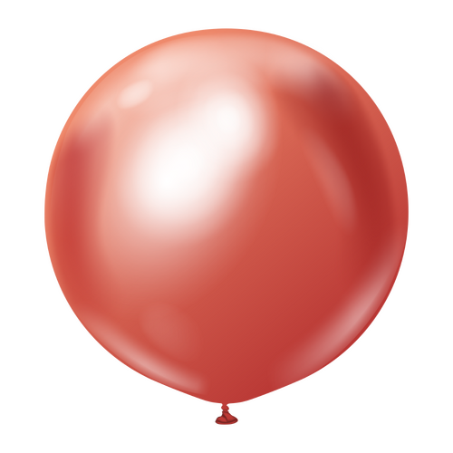 90cm Mirror Red Kalisan Plain Latex Balloons #13650106 - Pack of 2
