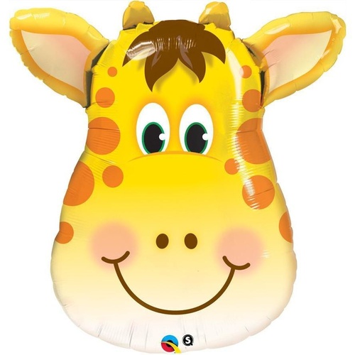 80cm Shape Foil Jolly Giraffe SW #16095 - Each (pkgd.) 