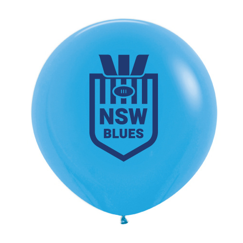 60cm NRL State of Origin Printed NSW Balloons  #203396- Each Pkgd 