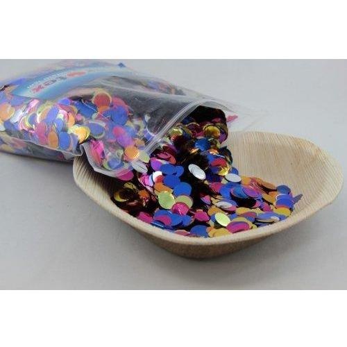 Confetti 1cm Metallic Assorted 250 grams #204601 - Resealable Bag 