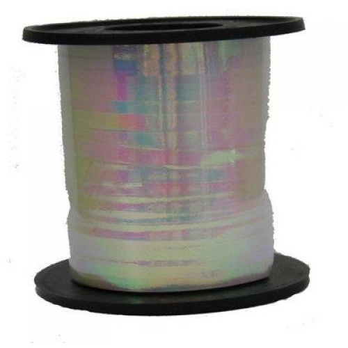 Ribbon Curling Iridescent White 225 metres long x 5mm wide #205250 - Each