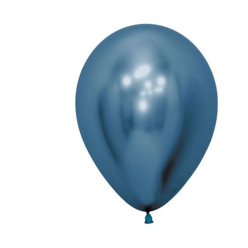 30cm Round Reflex Blue Sempertex Plain Latex #206767 - Pack of 12 