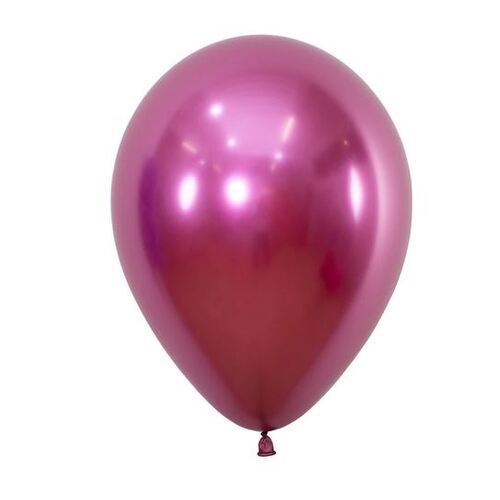 30cm Round Reflex Fuchsia Sempertex Plain Latex #206770 - Pack of 12
