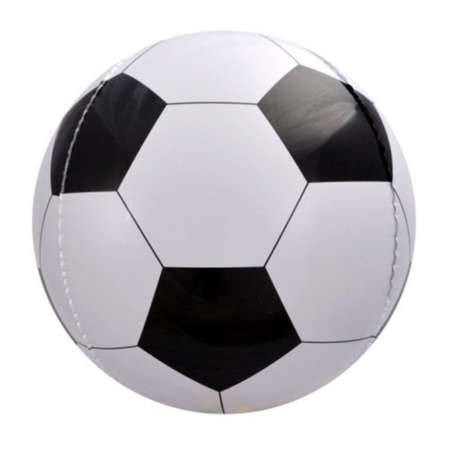 50cm Shape 4D Sphere Soccer Ball Foil Balloon #215200 - Each (Pkgd.)