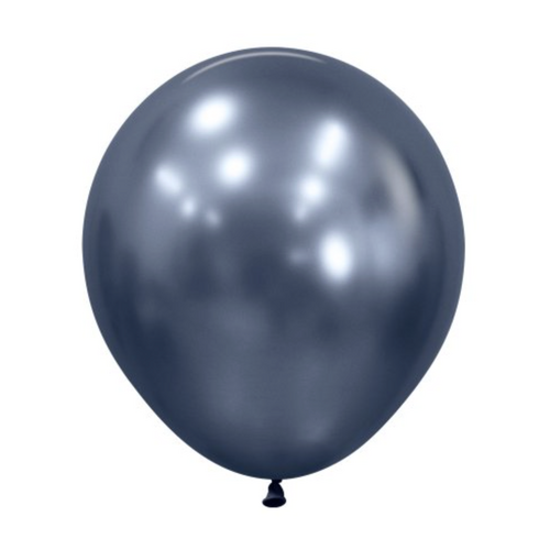 46cm Round Reflex Galaxy Blue Decrotex Plain Latex #222574 - Pack of 25