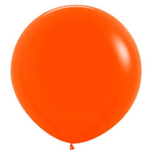 90cm Fashion Orange (061) Sempertex Latex Balloons #222701 - Pack of 3 LOW STOCK
