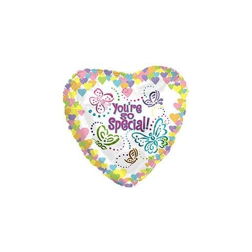 10cm You’re Special Butterflies Foil Balloon #244304AF - Each (Inflated, supplied air-filled on stick)