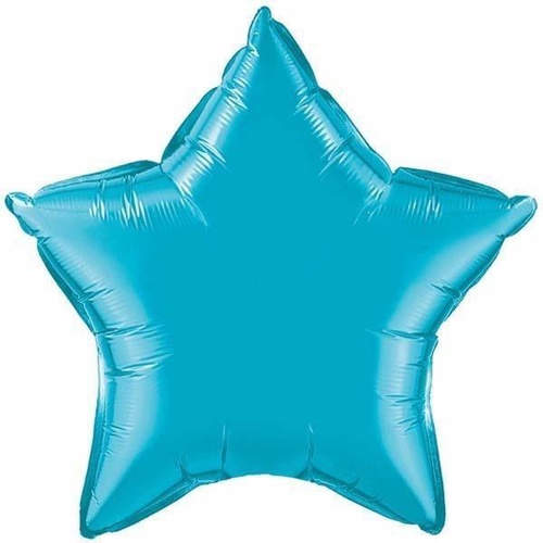 50cm Star Turquoise Plain Foil #24819 - Each (Unpkgd.) 