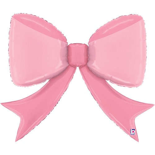 104cm Shape Pretty Pink Bow Foil Shape #2525439P - Each (pkgd.) TEMPORARILY UNAVAILABLE
