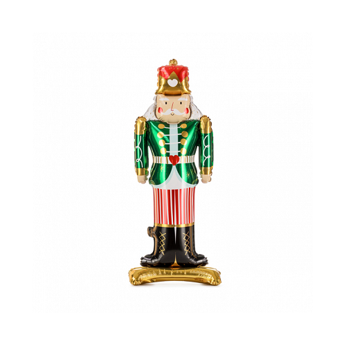 85cm Standing Shape Foil Balloon Matte Christmas Nutcracker #2526113 - Each (Pkgd.) 